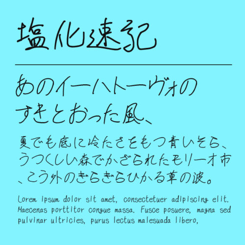 塩化速記