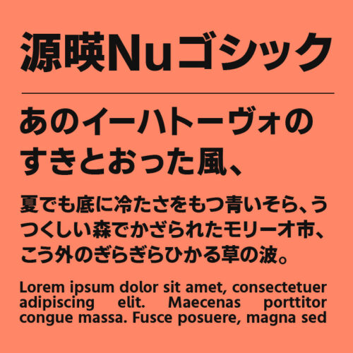 源暎Nuゴシック
